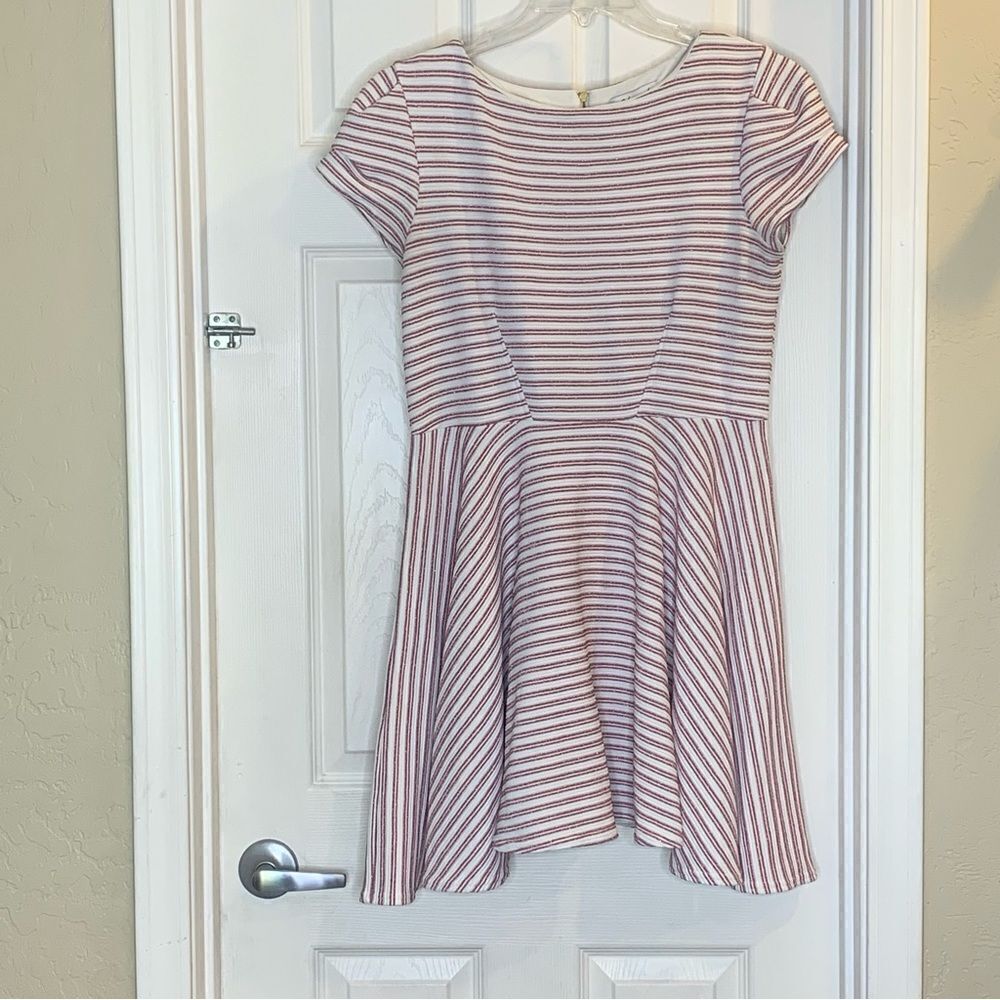 Closet London Pink Striped Dress Size 12
